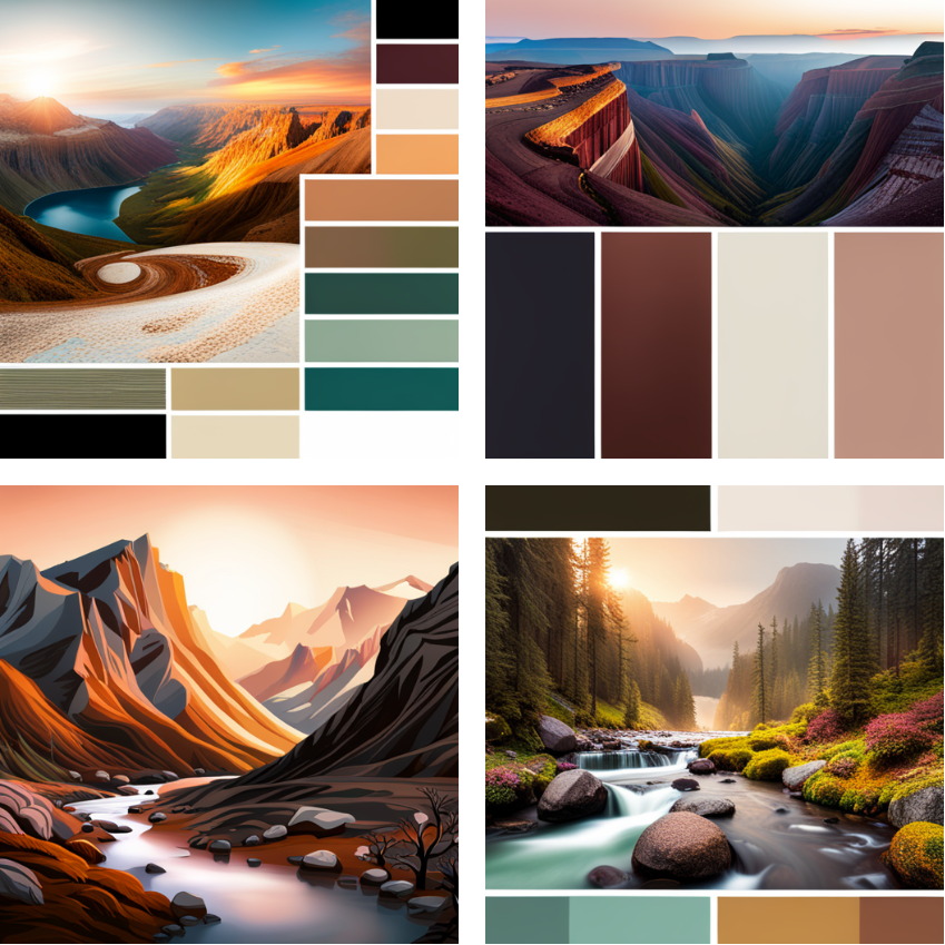 Earthy tones hex codes